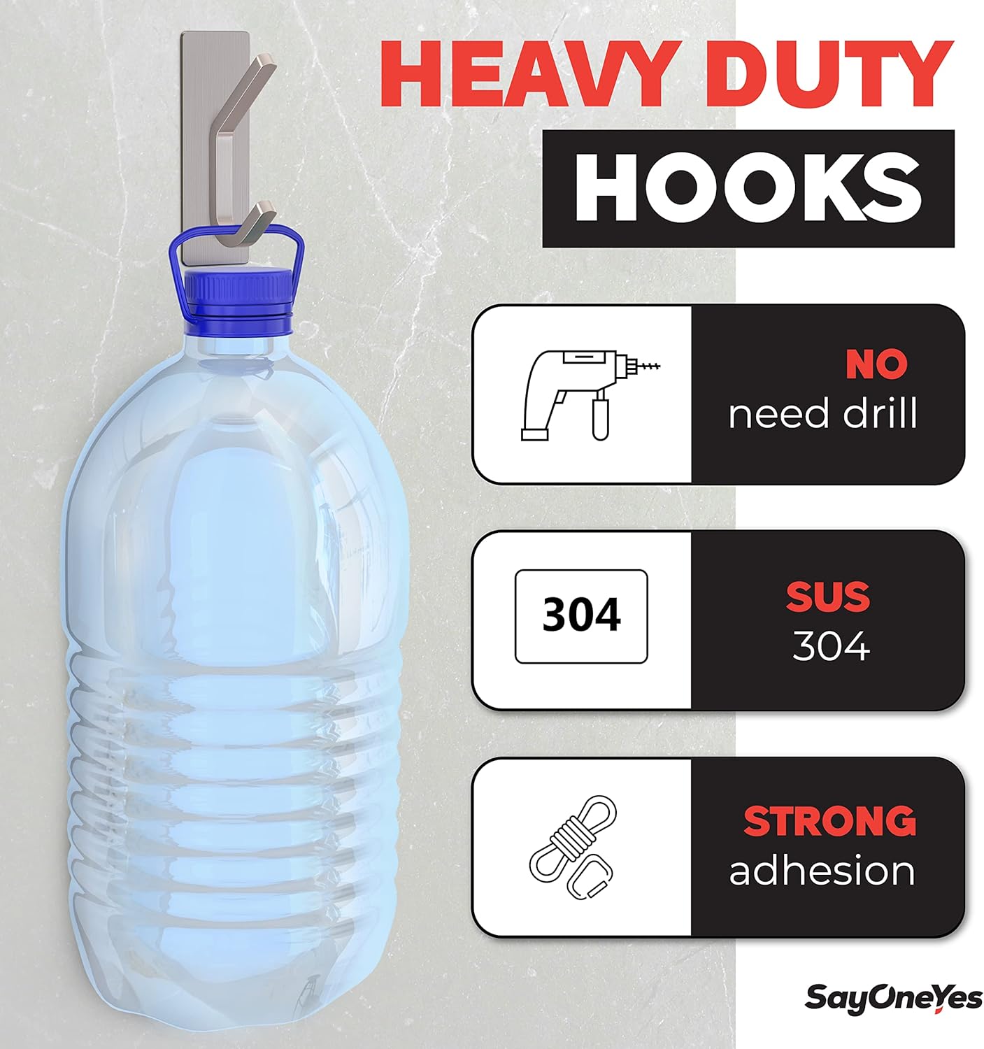 Buy 5 Pack Towel Hooks Online - Heavy Duty SUS304 Stainless Steel Towel  Hooks