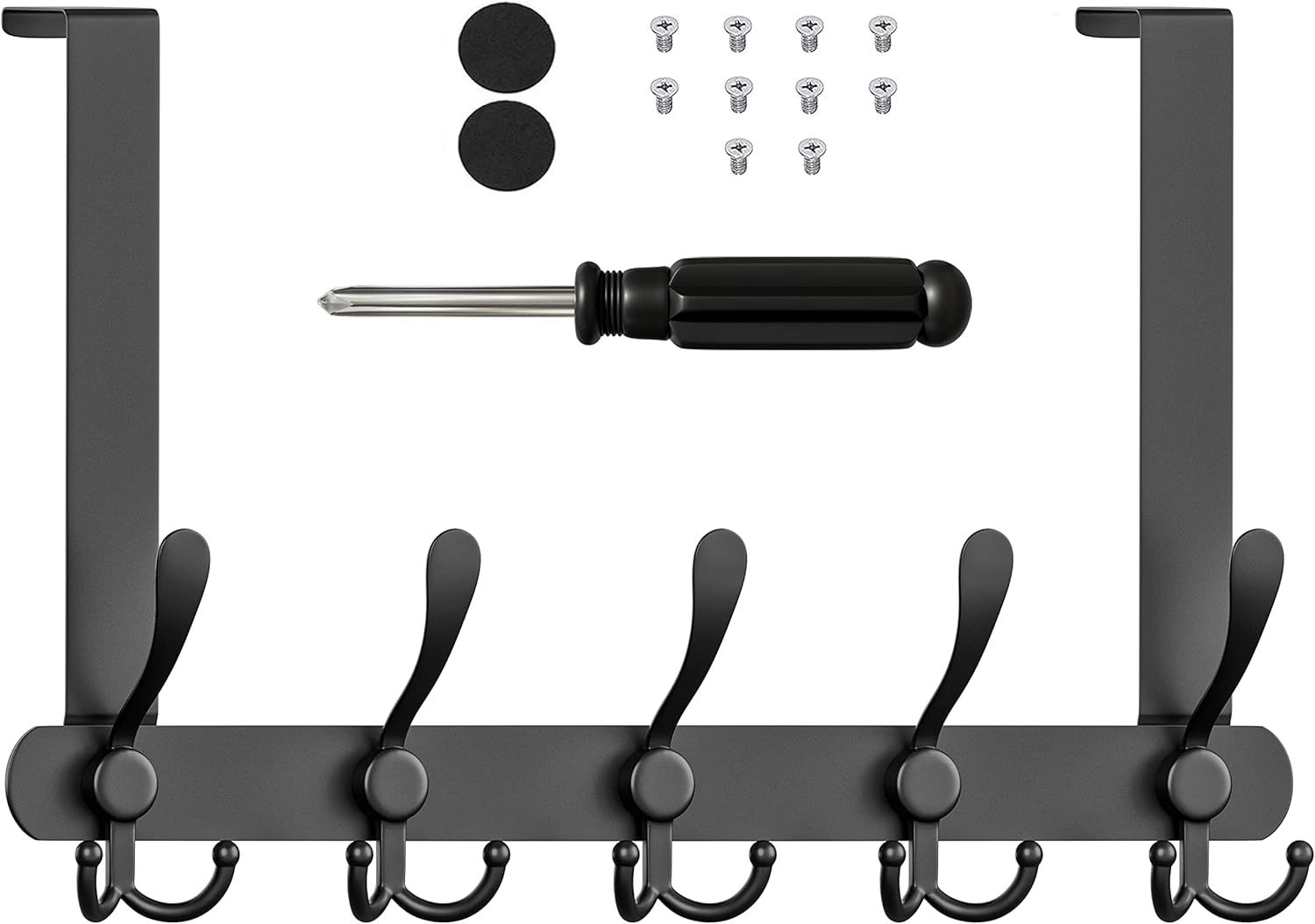 Coat Hooks Wall Mounted SUS304 Stainless Steel Door Hooks for Hanging  Towels Wall Hooks Matte Black for Bathroom Kitchen