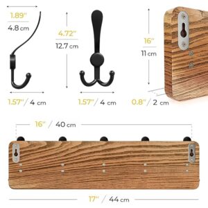 Sayoneyes Tri Hooks Wood B0C55Mzq6T 4 Discover Elegance &Amp; Utility: The Sayoneyes Wood Coat Rack – Our Featured Product Of The Week